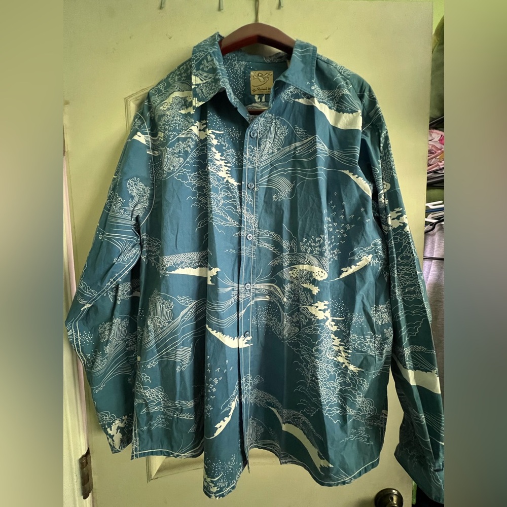 Beautiful Long Sleeve Tori Richard Aloha Shirt